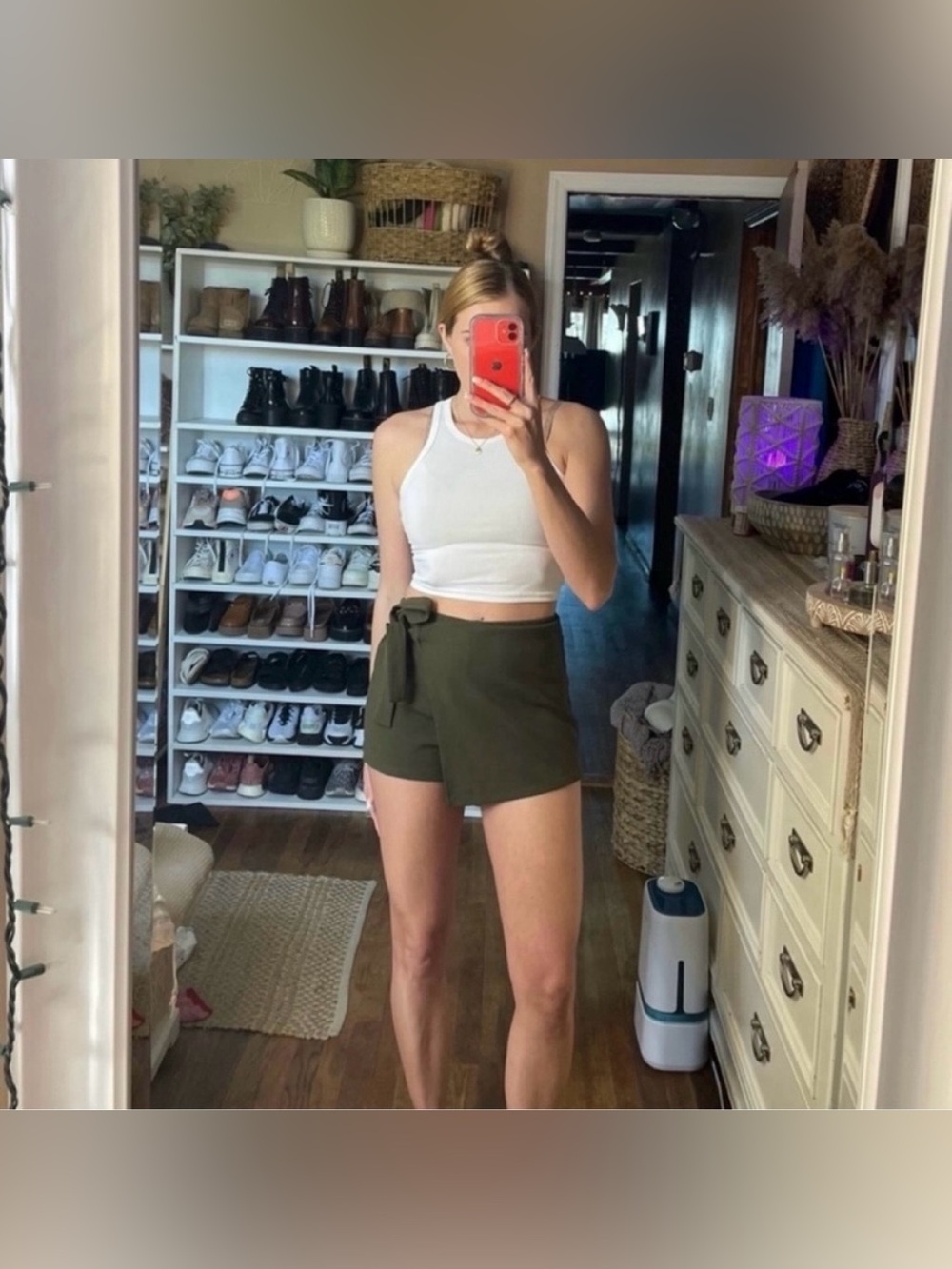 Iris army green skort size small